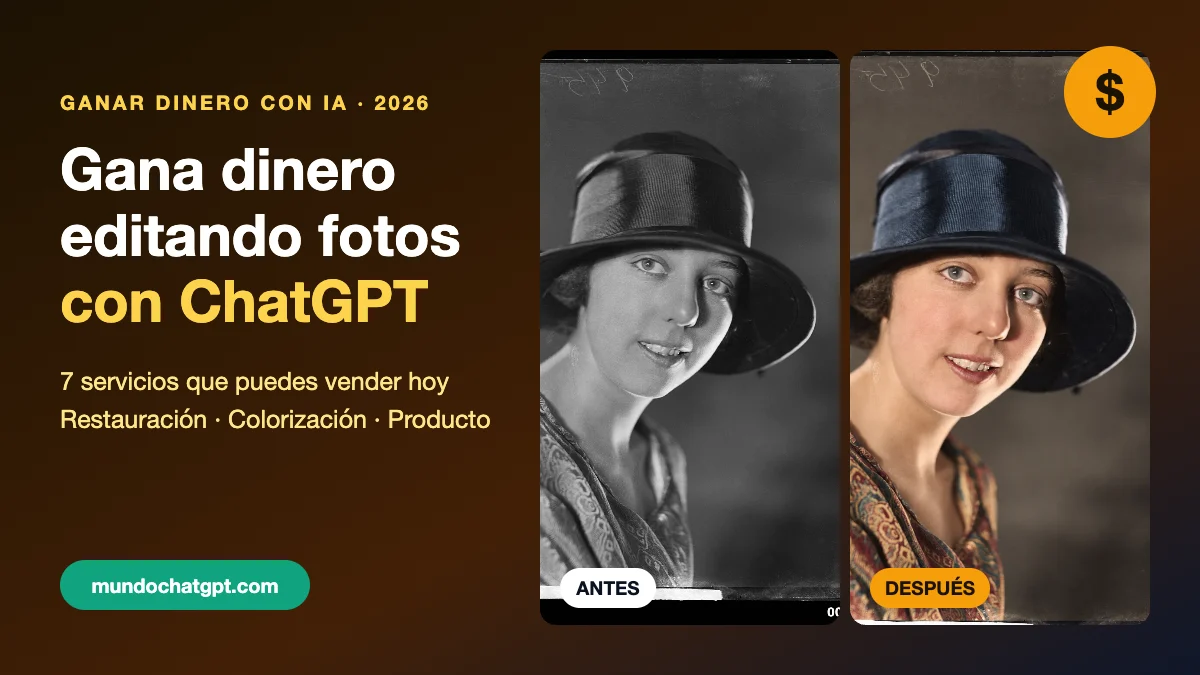 Cómo ganar dinero editando fotos con ChatGPT